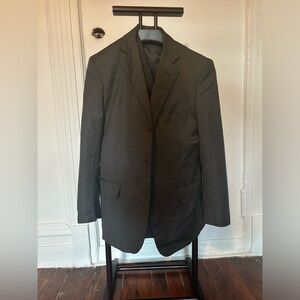 Brooks Brothers 3-button 3-piece Pinstripe Charcoal Suit